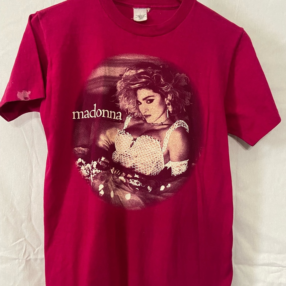 Vintage  Madonna 1985 Like a Virgin concert tee